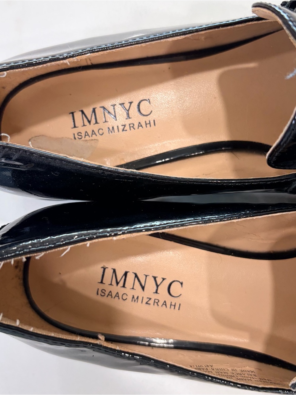 Isaac Mizrahi Black Patent Tassel Loafers - Picture 6 of 7